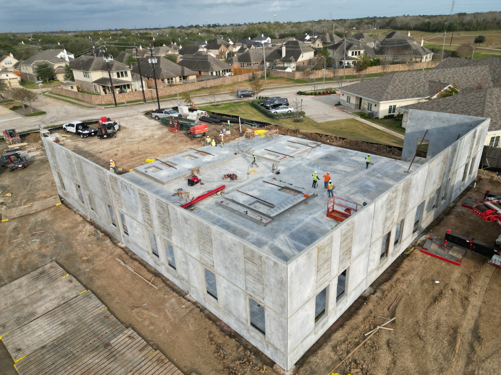 Aerial still of the CLS Clinic site, January 2026 — view 3 of 3