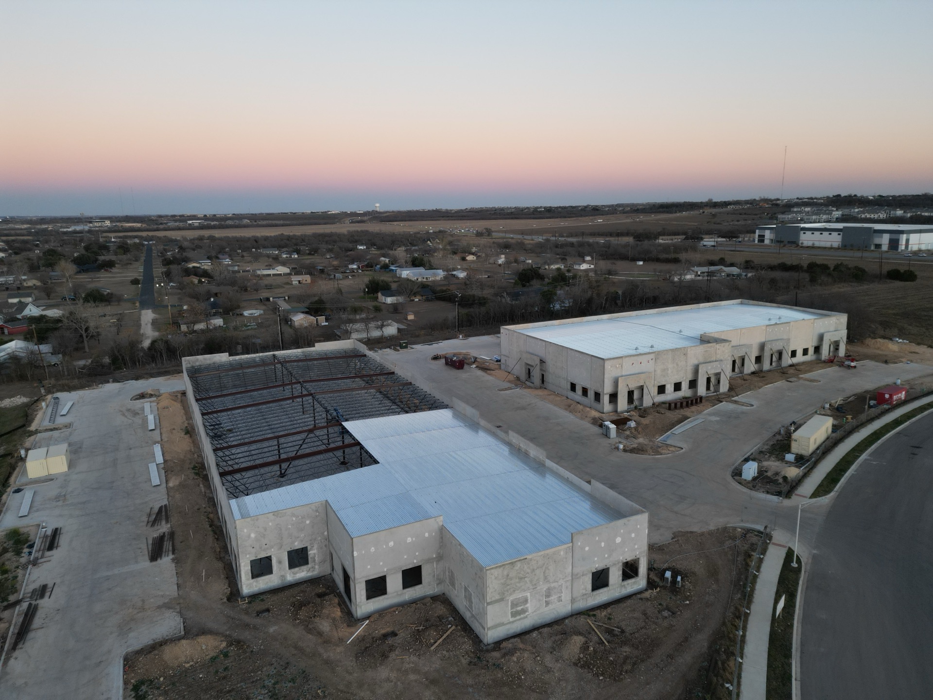 Aerial still of the Inner Peace site, winter 2025–26 — view 2 of 5