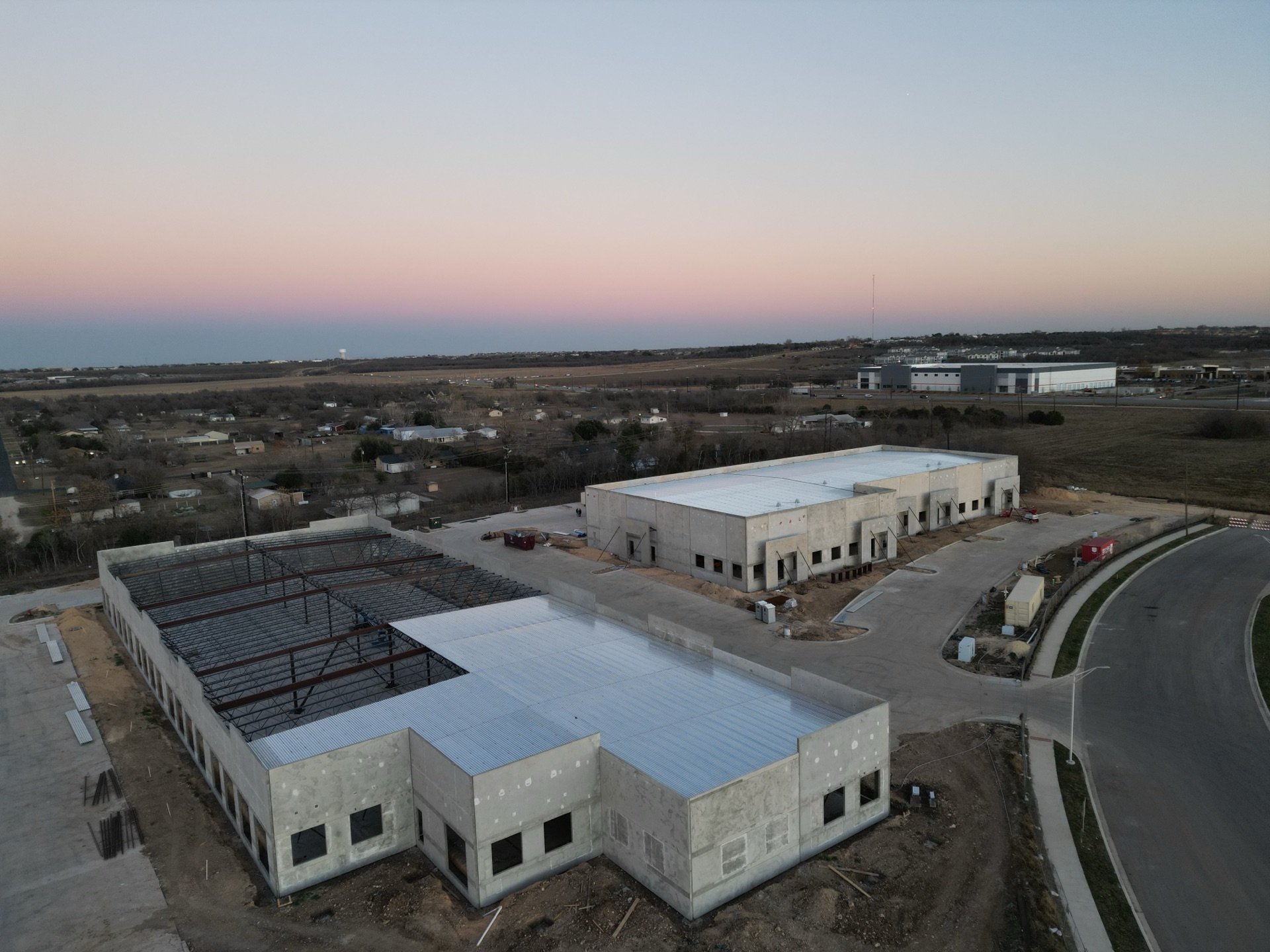 Aerial still of the Inner Peace site, winter 2025–26 — view 3 of 5