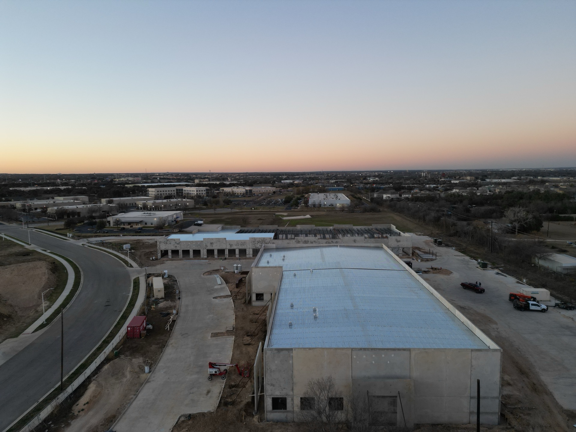 Aerial still of the Inner Peace site, winter 2025–26 — view 4 of 5