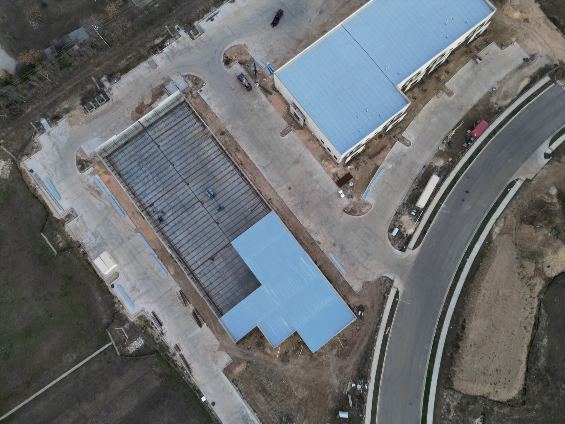 Aerial still of the Inner Peace site, winter 2025–26 — view 5 of 5